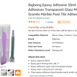 Epoxy Adhesives Metal Ceramics Plastic Granite Marble Adhesive Adhension