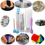 Acrylic glue A:B 10:1 Construction Adhesive 50ml Blue Light Yellow 2 Part Glue