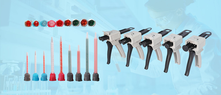 APPLICATOR DISPENSING GUN MIXING NOZZLE