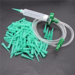 100pcs Green 18 Gauge Blunt Tapered Dispensing Tip