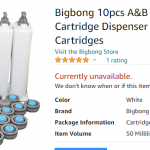 A&B (1:1) 50ml Cartridge Dispenser AB Glue Acrylic Adhesive Tube Cartridges