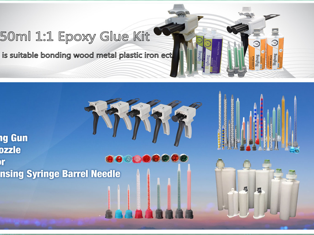 Epoxy glue mixing nozzle dispensing gun 30%Disc...